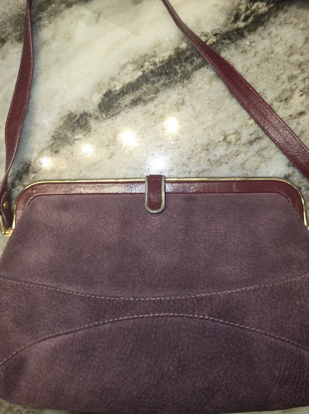 Vintage Italian suede Purse